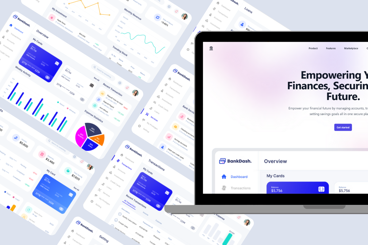 BankDash Account Management Dashboard preview