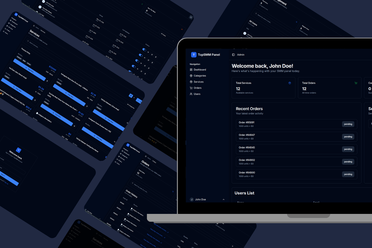 Social Media Marketing Website preview